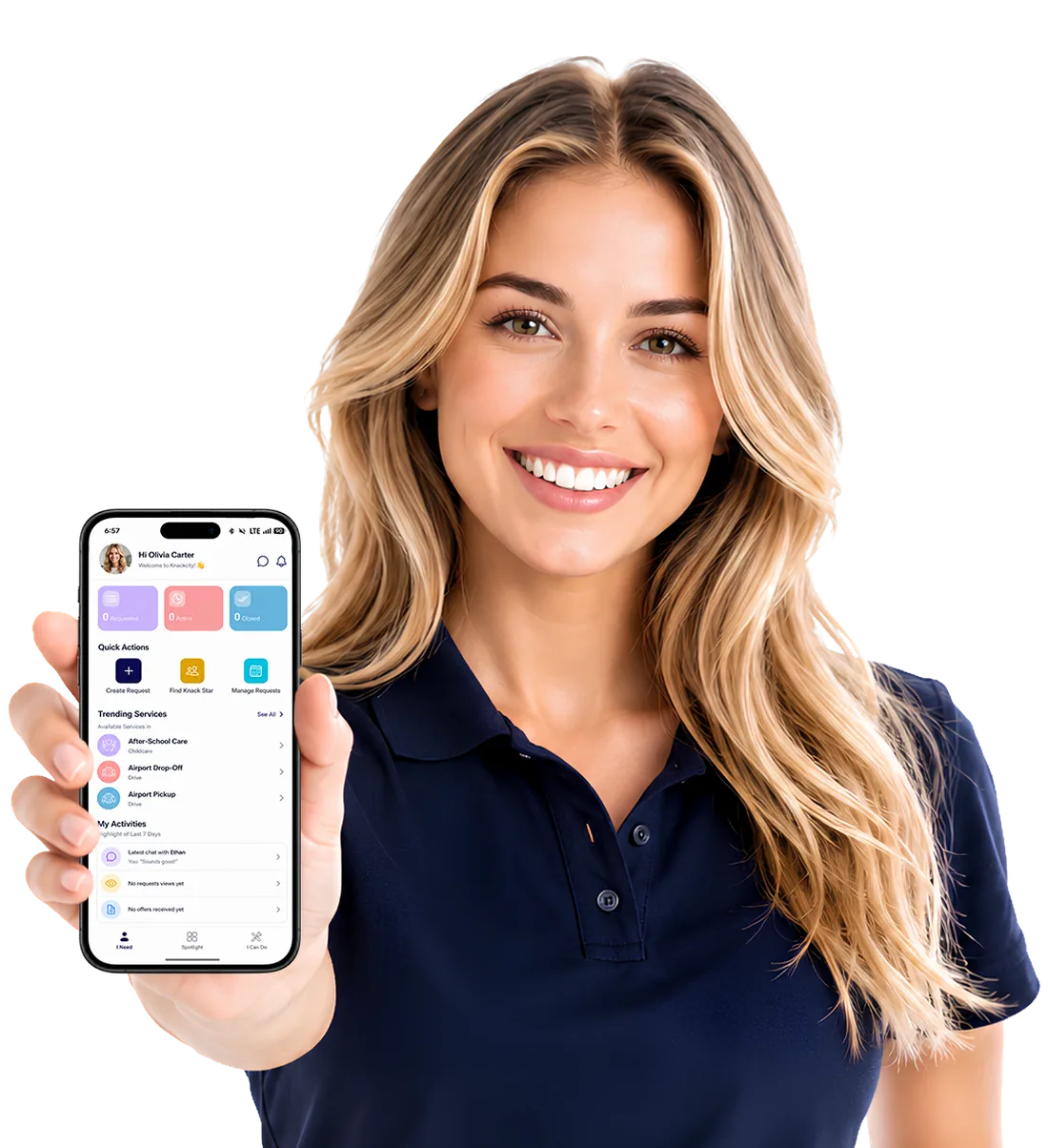 community marketplace KnackCity app