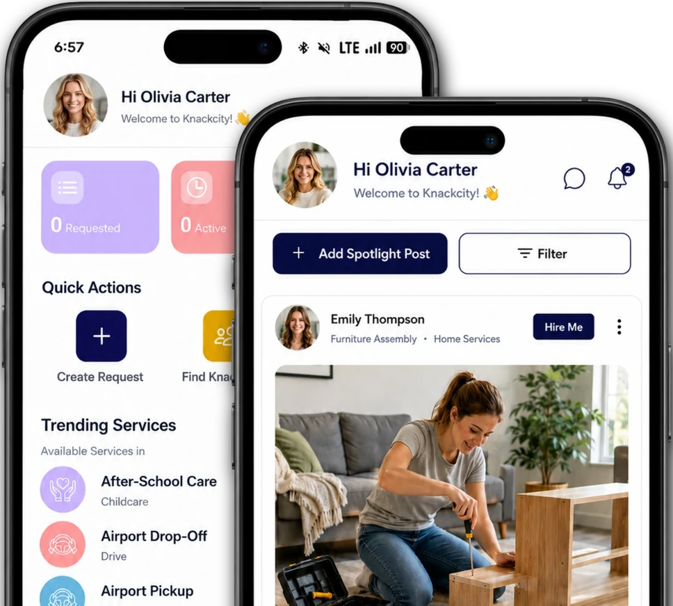 KnackCity mobile app
